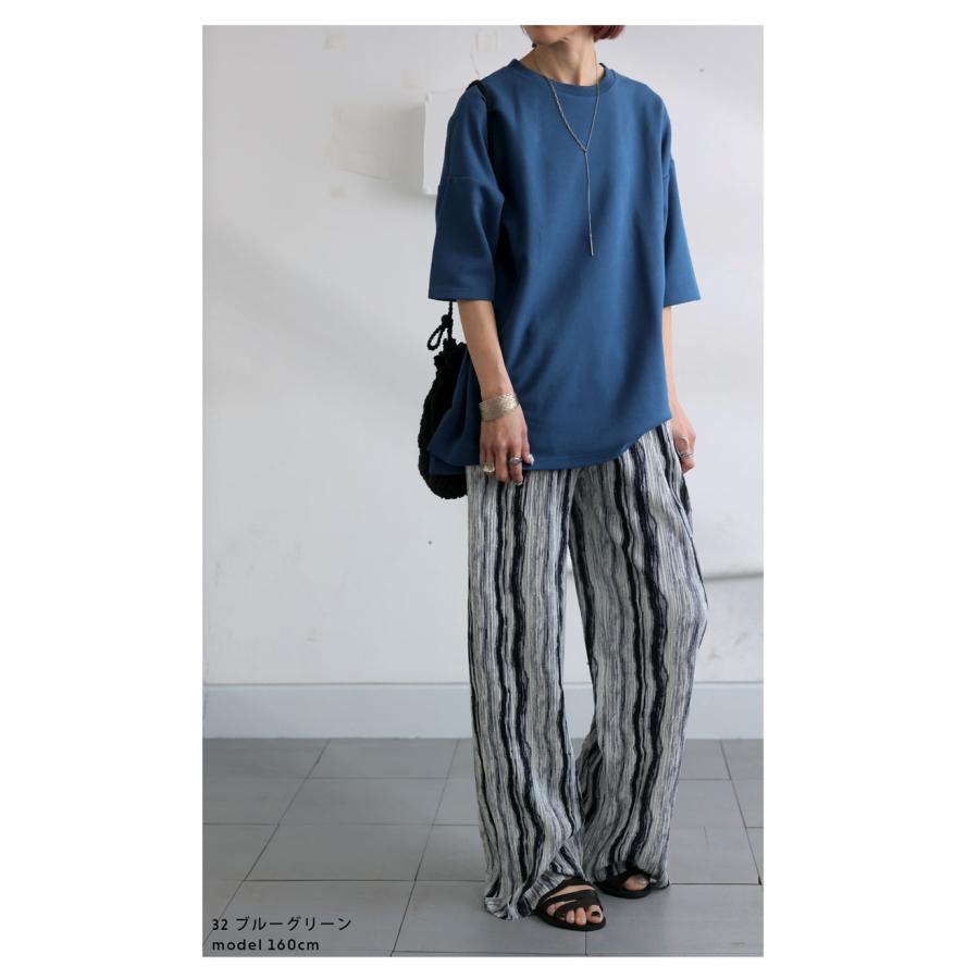 antiqua（アンティカ） ポンチ半袖Tシャツ Tシャツ レディース