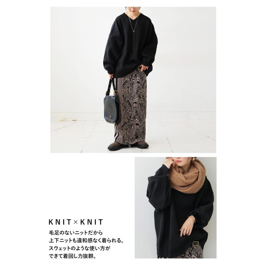 antiqua（アンティカ） スポンジニット プルオーバー ニット