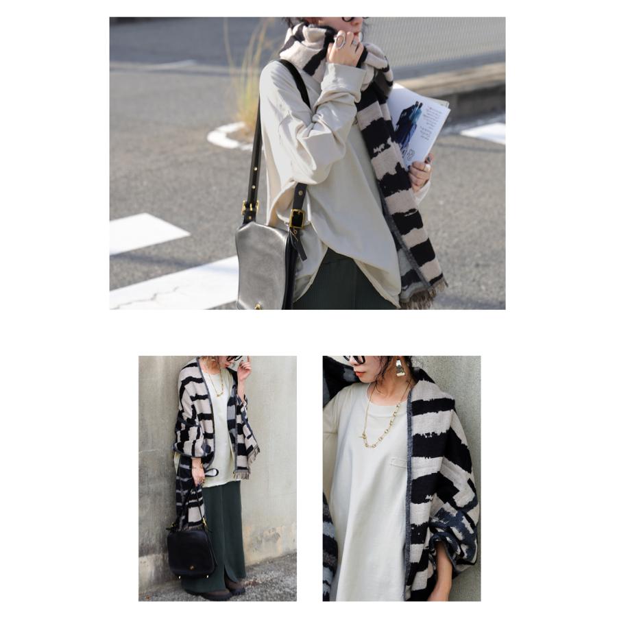 antiqua（アンティカ） ピグメント加工 ロングTシャツ レディース