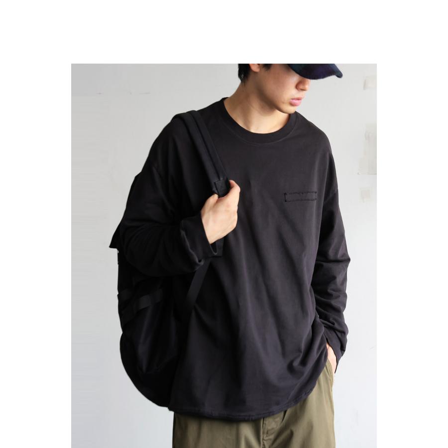 antiqua（アンティカ） ピグメント加工 ロングTシャツ メンズ トップス
