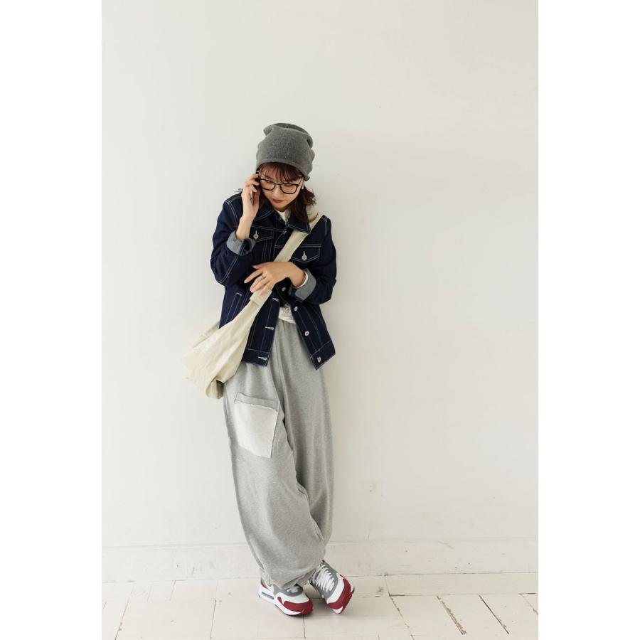 antiqua（アンティカ） デザインポケット スウェットパンツ レディース