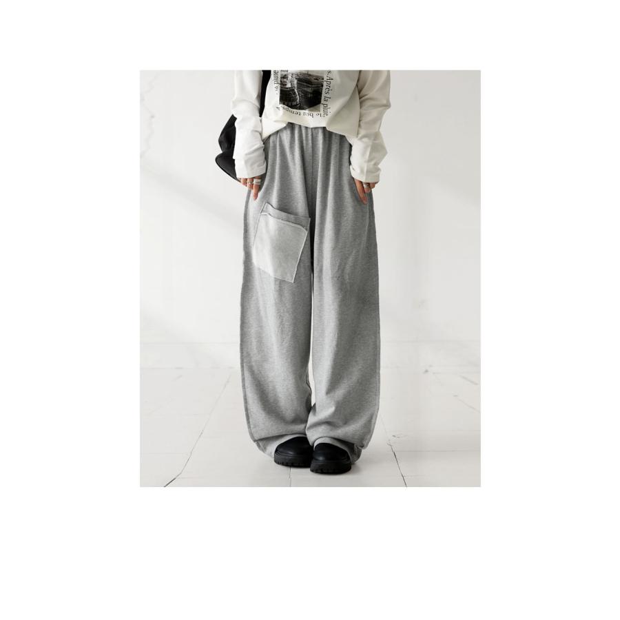antiqua（アンティカ） デザインポケット スウェットパンツ レディース