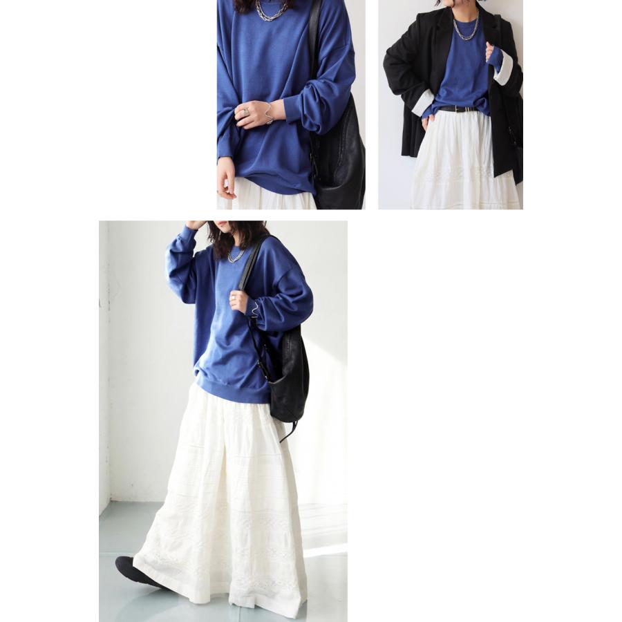 マシュマロタッチ ニット レディース 長袖 無地 クルーネック・メール便不可 | antiqua | 28