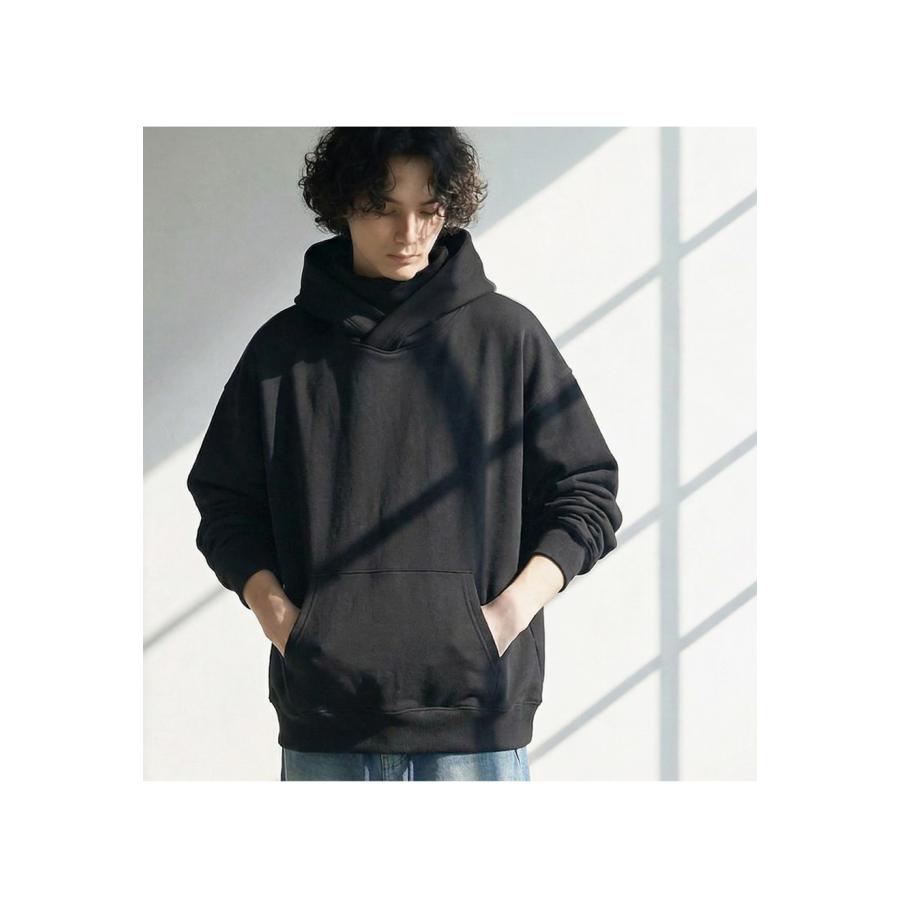 antiqua（アンティカ） ポンチ素材 パーカー メンズ ビッグシルエット