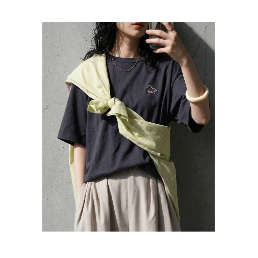 antiqua（アンティカ） 接触冷感 Tシャツ レディース 半袖 綿100