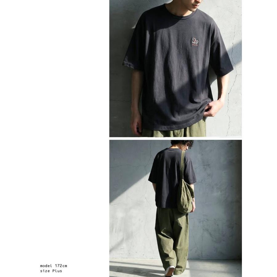 antiqua（アンティカ） 接触冷感 Tシャツ メンズ 半袖 綿100% アニマル