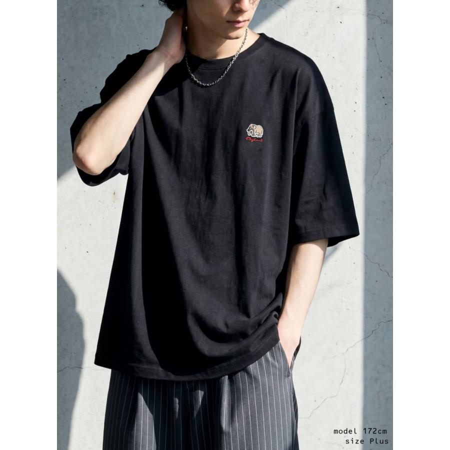 Gdup メンズ 半袖100％COTTON antiqua（アンティカ） 接触冷感 Tシャツ メンズ 半袖 綿100% アニマル