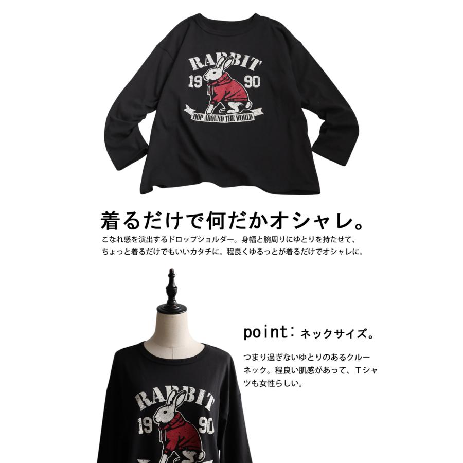 ロンT レディース 長袖 綿100% アニマル柄 プリント ・再入荷 80ptメール便可 | antiqua | 12
