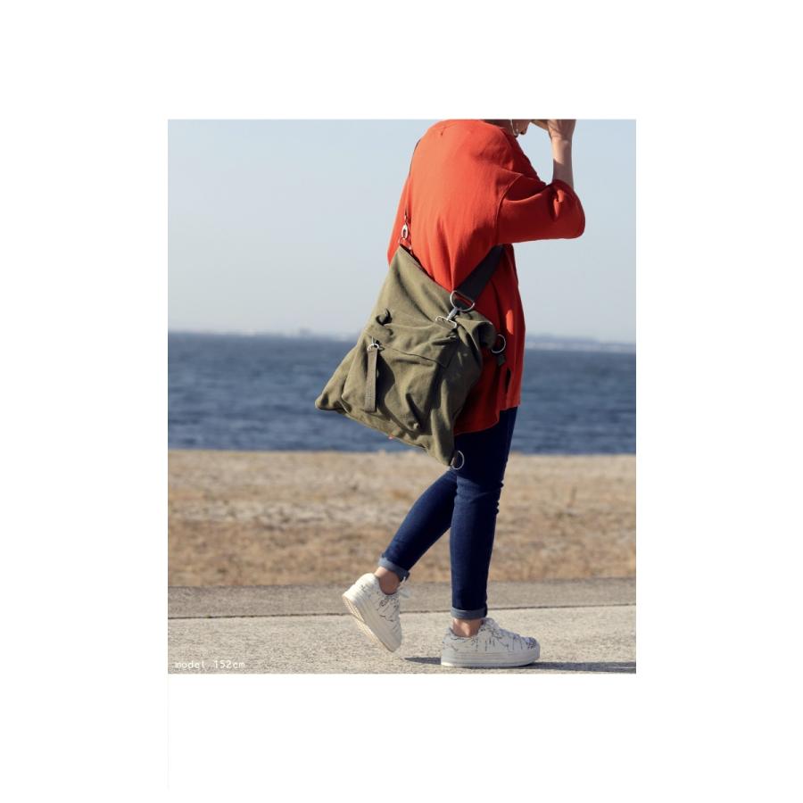 antiqua（アンティカ） 2WAY 変形ミリタリーリュック 鞄 レディース