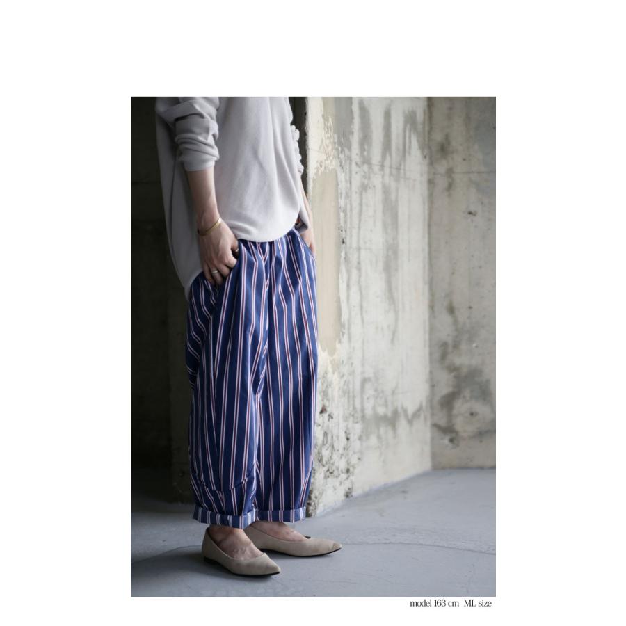 【美品】グラム　サルエルパンツ・ポリーパンツ・2020年モデル・ストライプ柄 15_000000021276.jpg?1678925512