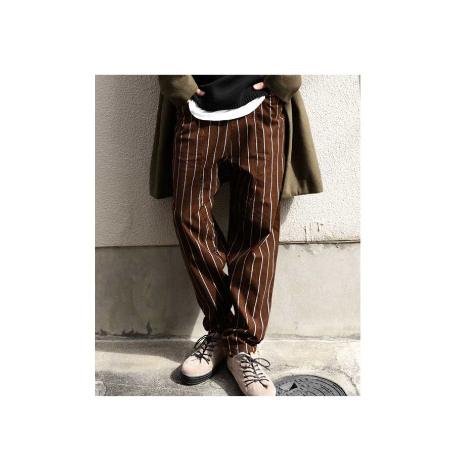 ボトムス パンツ メンズ コーデュロイ ストライプ柄 ストライプテーパードパンツ 再販 メール便不可 父の日 Ze Antiqua 通販 Yahoo ショッピング