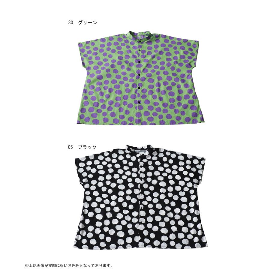 antiqua シャツ レディース トップス 半袖 ドット柄 柄 送料無料 antiqua シャツ レディース トップス 半袖 ドット柄 柄 送料無料