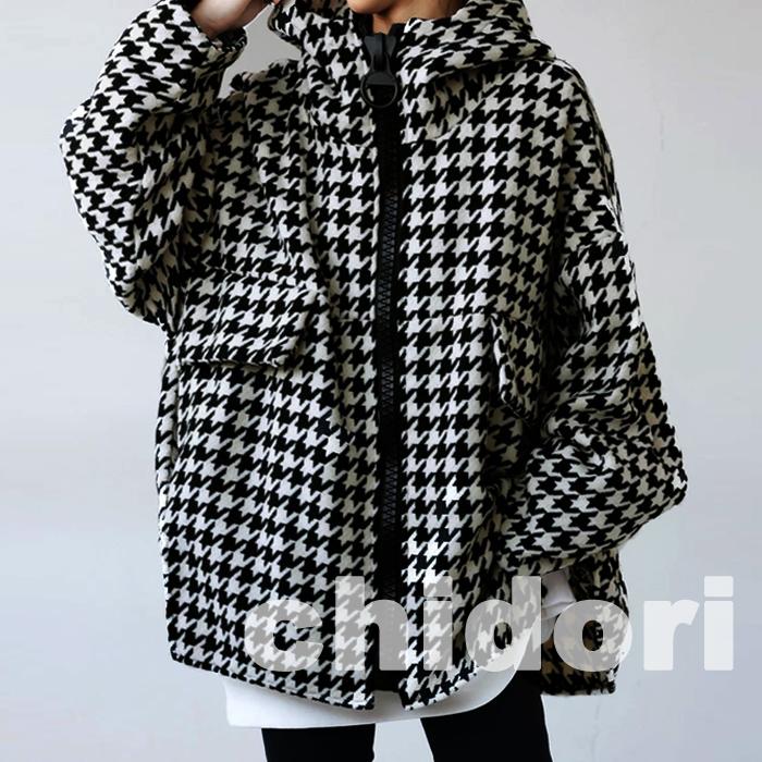 nari/furiドット柄 フード付きジャケット Mサイズ nari/furiドット柄 フード付きジャケット Mサイズ nari/furiドット柄