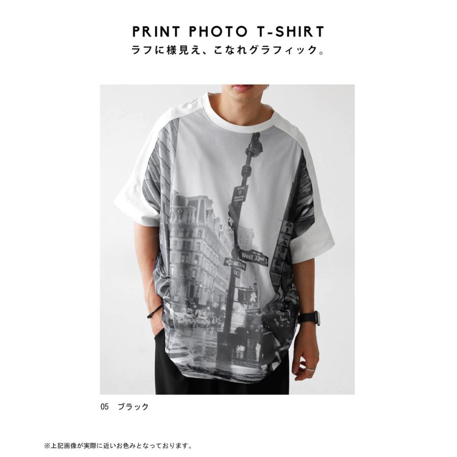 antiqua（アンティカ） Tシャツ メンズ トップス 半袖 街並み