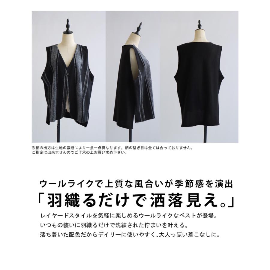 antiqua（アンティカ） ウールライク ベスト レディース トップス V