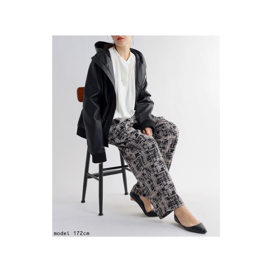 antiqua（アンティカ） ジャガードパンツ パンツ レディース ボトムス