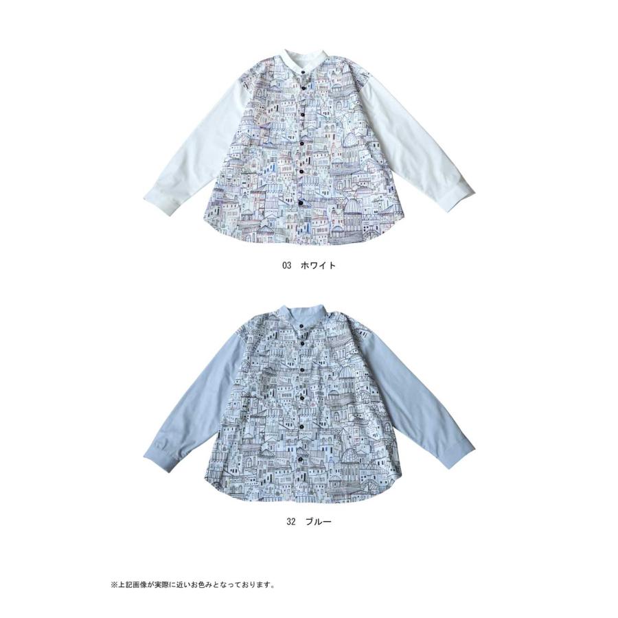 antiqua（アンティカ） 街柄シャツ シャツ レディース トップス 長袖