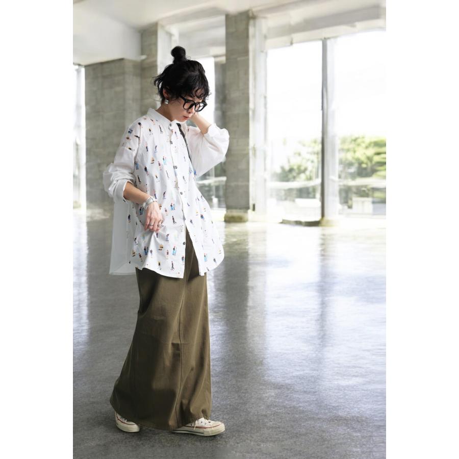 antiqua（アンティカ） 人柄シャツ シャツ レディース トップス 長袖