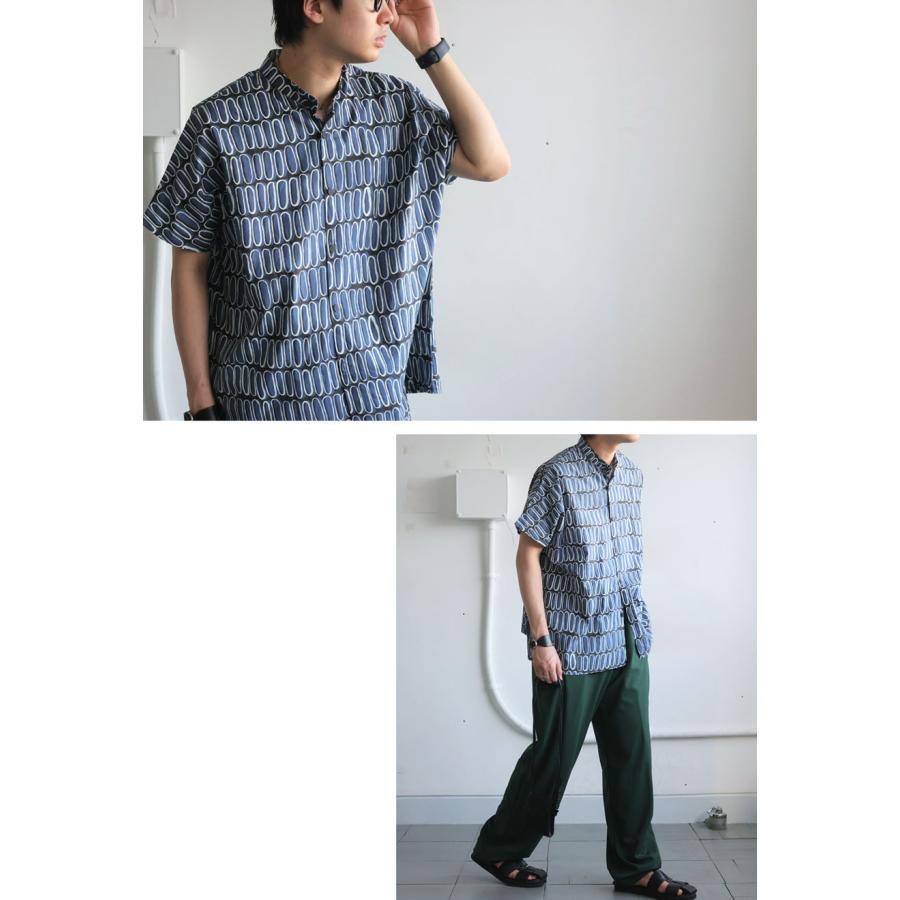 antiqua（アンティカ） レトロ柄シャツ シャツ メンズ トップス 半袖