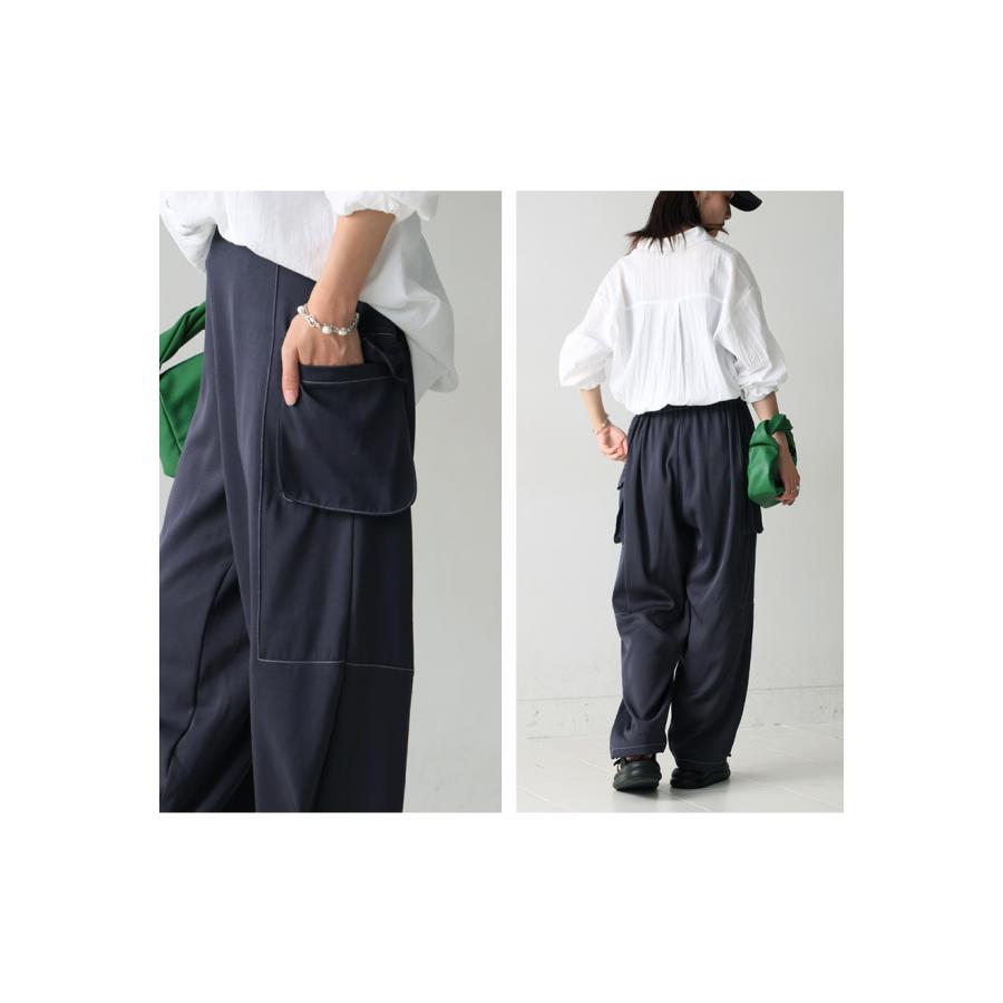 antiqua（アンティカ） ホワイトステッチカーゴパンツ レディース