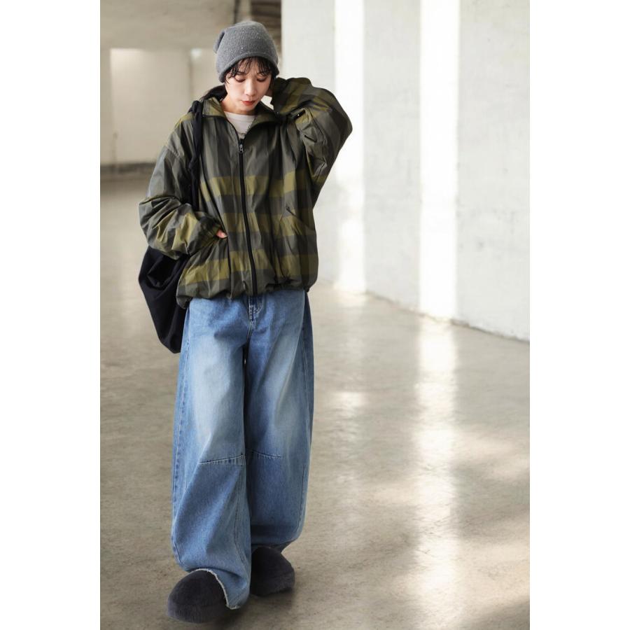 antiqua（アンティカ） チェック柄 ブルゾン レディース アウター