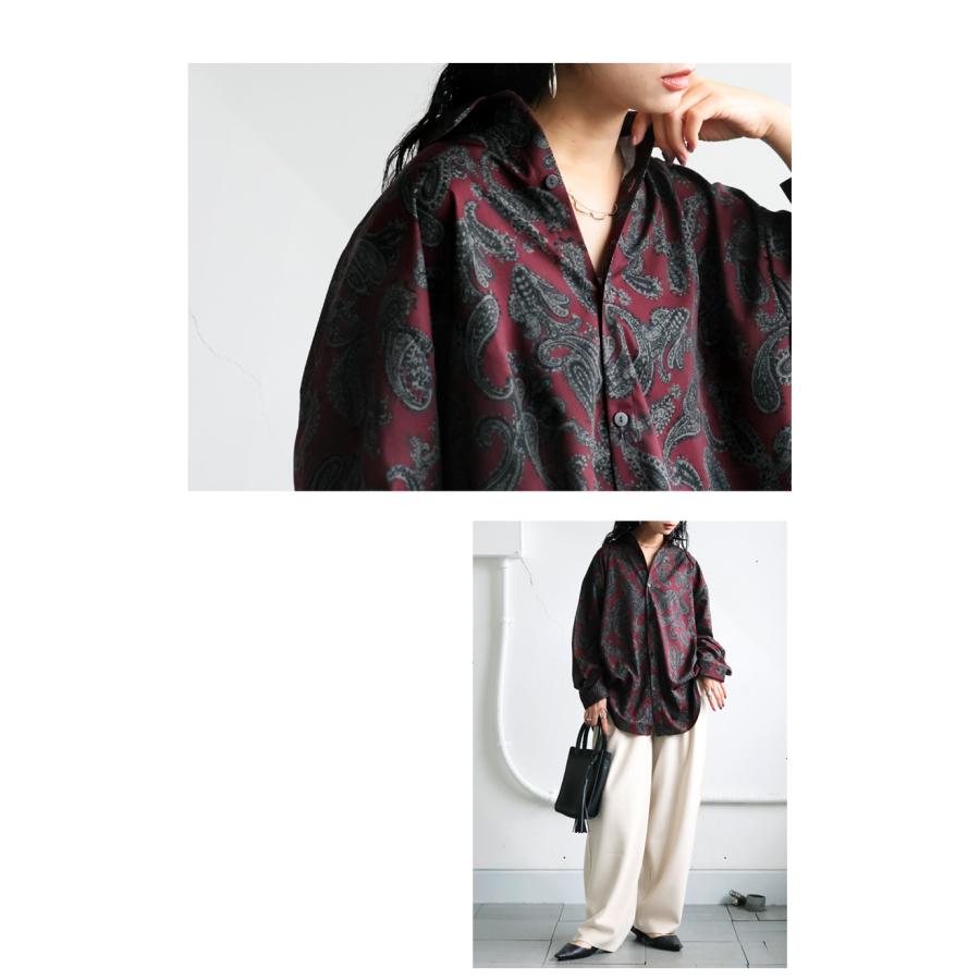 antiqua（アンティカ） ペイズリー柄 シャツ レディース 長袖 トップス