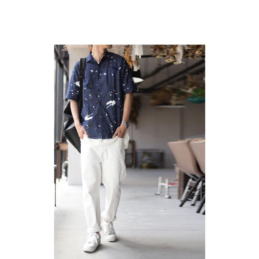 メンズ シャツ 柄 カジュアル オリジナル ペイント柄シャツ 再再販 50ptメール便可 Ze M0031 Antiqua 通販 Yahoo ショッピング