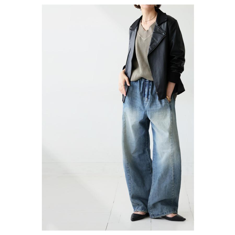 antiqua（アンティカ） カーブデニムパンツ パンツ レディース