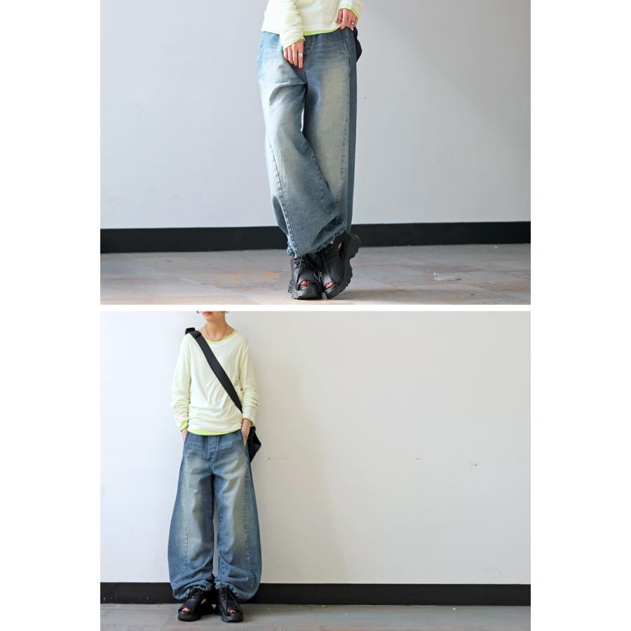 antiqua（アンティカ） カーブデニムパンツ パンツ レディース