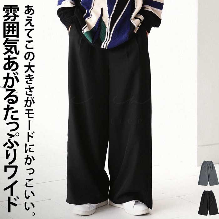 タックワイドパンツ　イシカワラボで購入 antiqua（アンティカ） タックワイドパンツ パンツ メンズ ボトムス