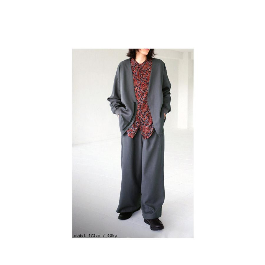 タックワイドパンツ パンツ メンズ ボトムス ロング 送料無料・再再販。500ptメール便可 | antiqua | 13