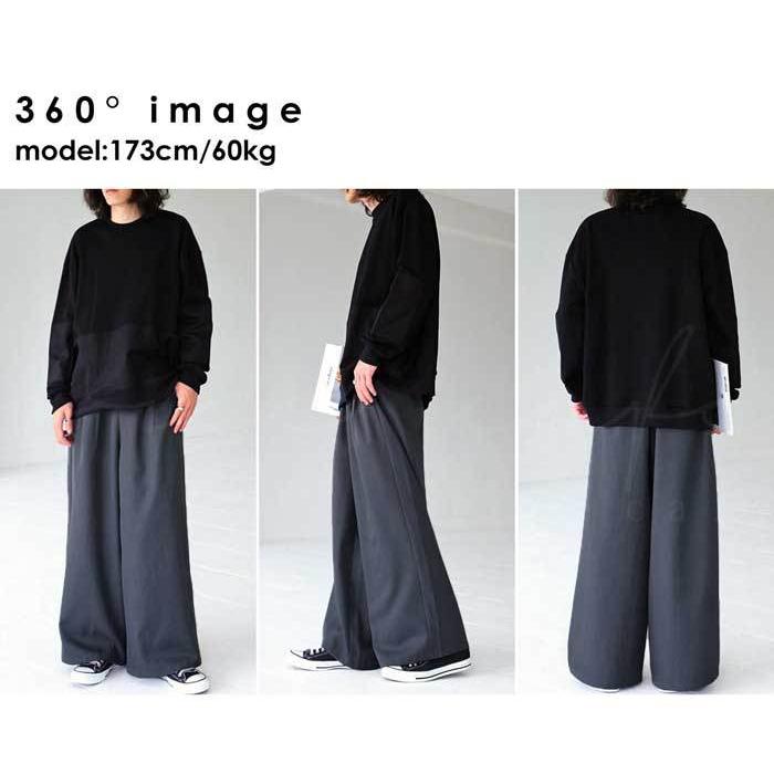 タックワイドパンツ パンツ メンズ ボトムス ロング 送料無料・再再販。500ptメール便可 | antiqua | 16