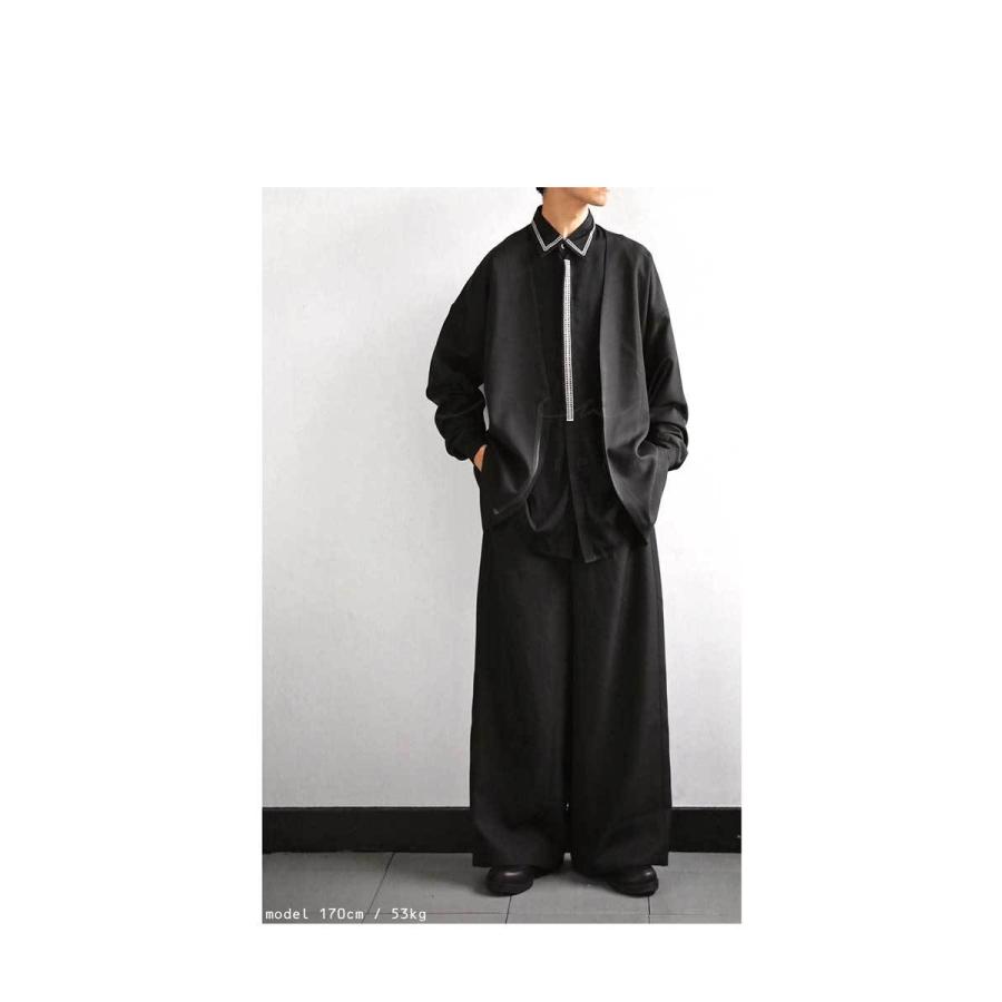 タックワイドパンツ パンツ メンズ ボトムス ロング 送料無料・再再販。500ptメール便可 | antiqua | 04