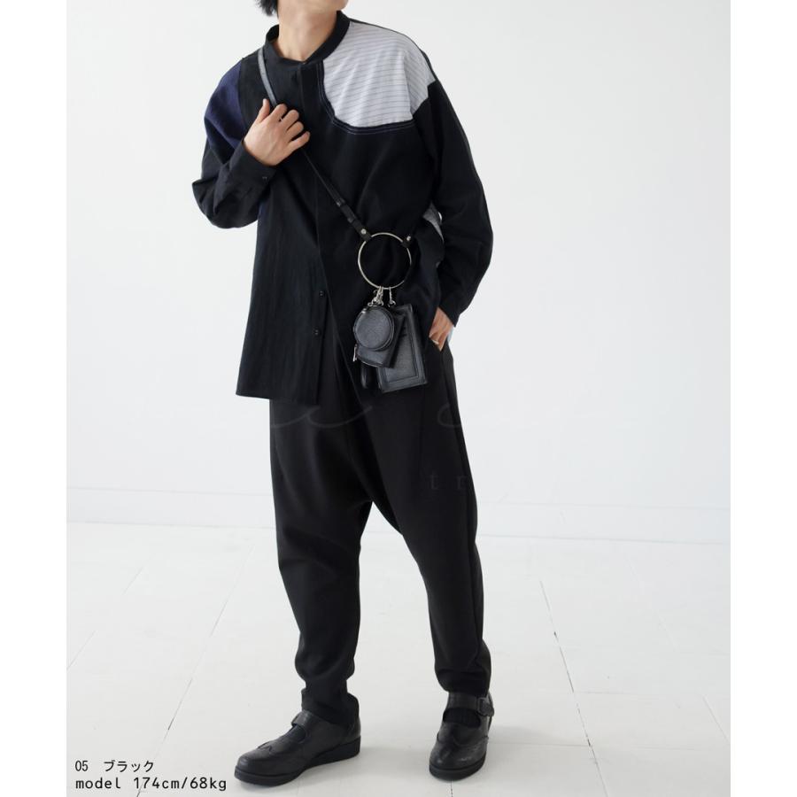 Misha & Puff 3y 長袖シャツ パッチワーク パッチワークシャツ シャツ メンズ トップス 長袖 送料無料・再