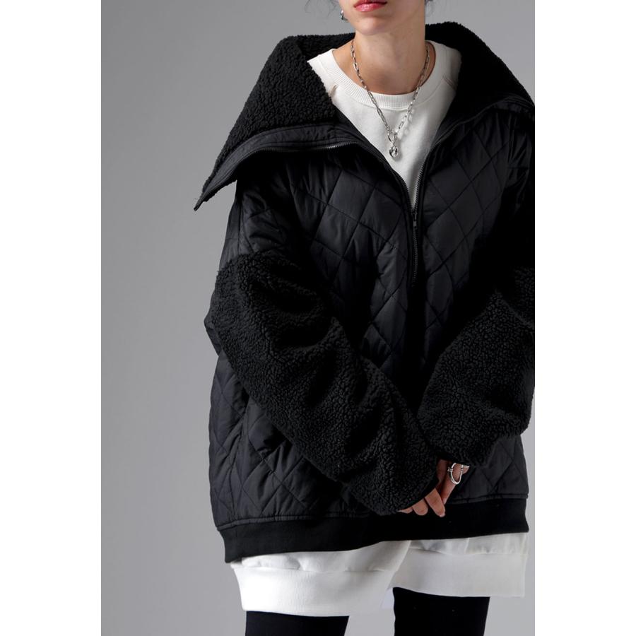 【試着のみ】定価16,500円antiquaアンティカ 2wayボアアウター黒 antiqua｜アンティカのその他アウター（ブラック/黒色系）通販 - ZOZOTOWN