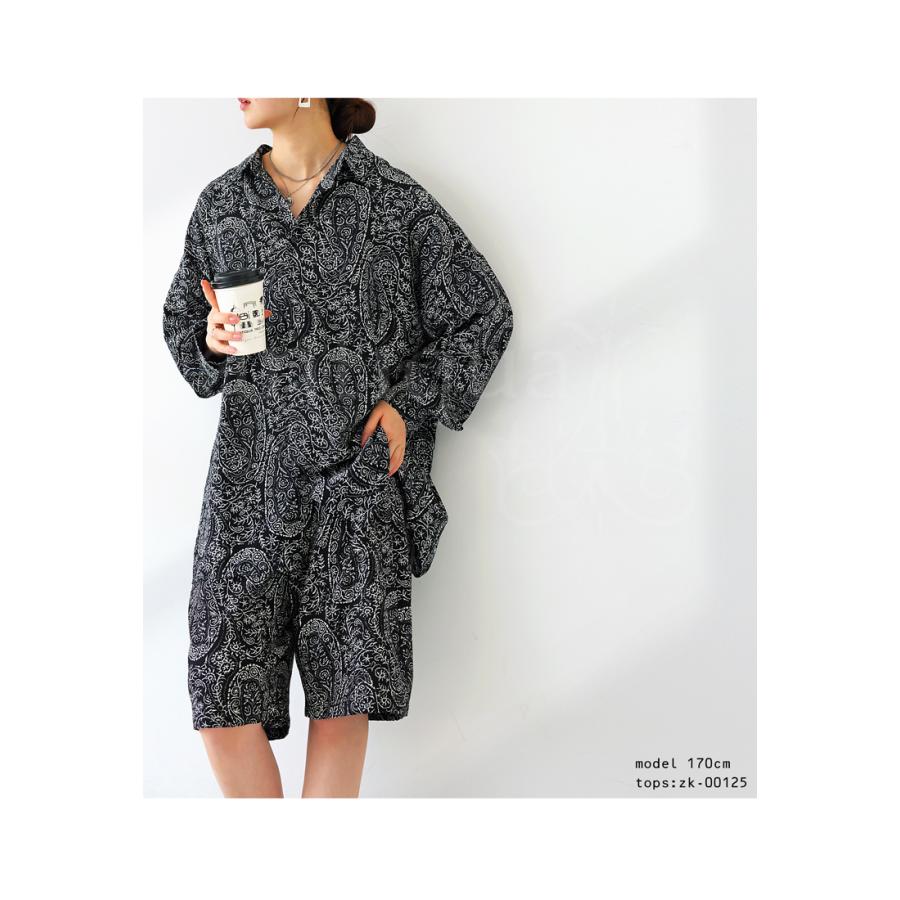 antiqua ハーフパンツ パンツ レディース ボトムス ペイズリー柄 antiqua ハーフパンツ パンツ レディース ボトムス ペイズリー柄