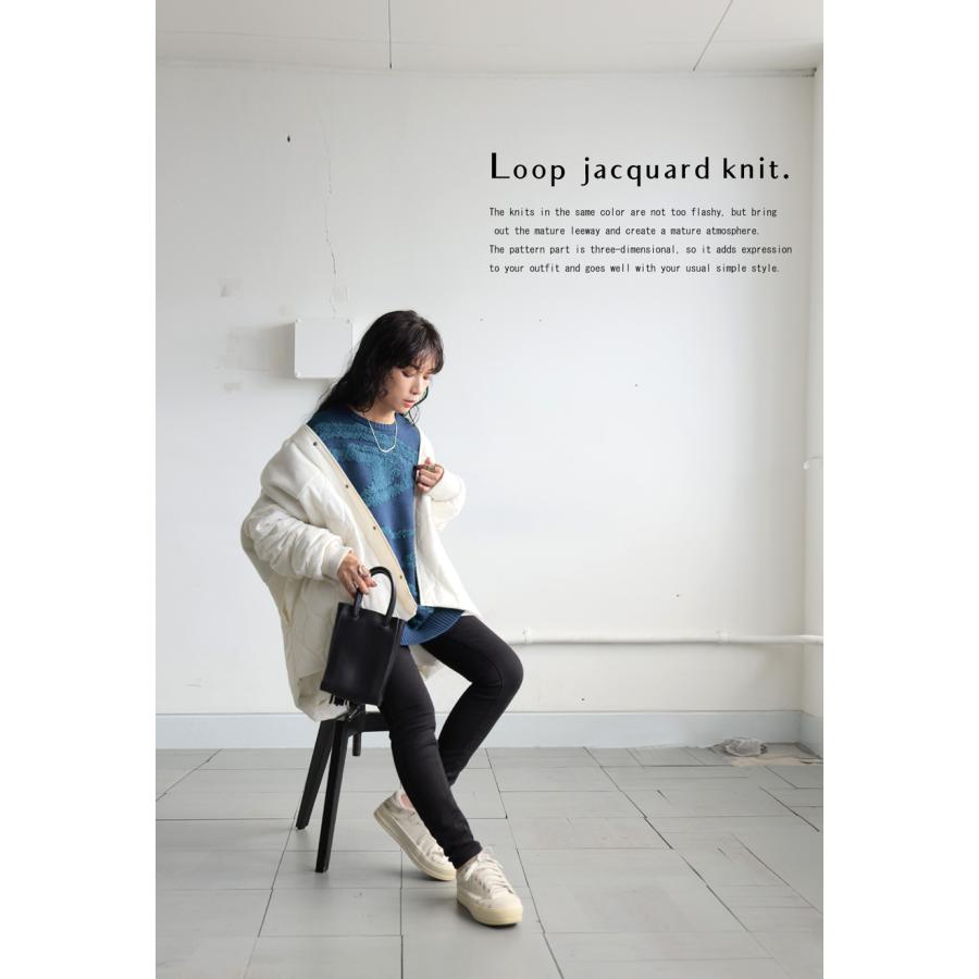 antiqua ジャガードニット ニット レディース トップス 長袖 antiqua ジャガードニット ニット レディース トップス 長袖