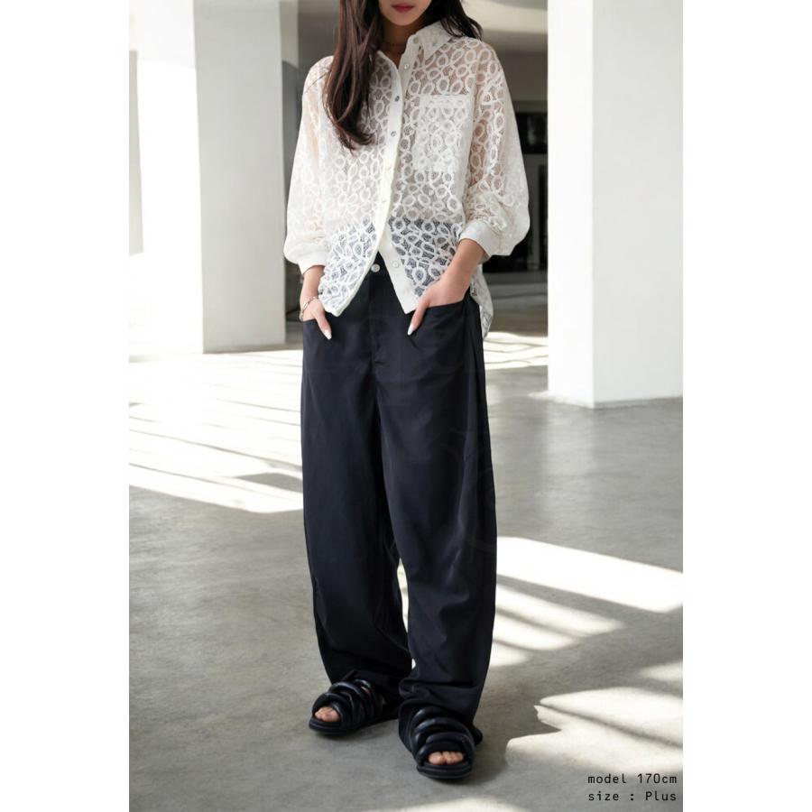 タックパンツ パンツ レディース ボトムス・100ptメール便可 | antiqua | 12