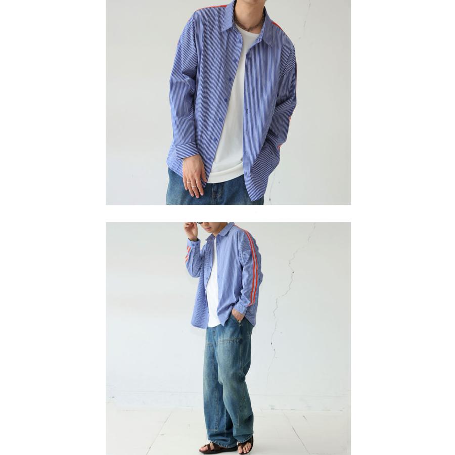 antiqua（アンティカ） ストライプシャツ シャツ メンズ トップス 長袖