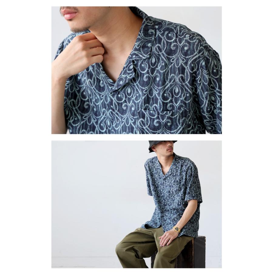 antiqua（アンティカ） アート柄シャツ メンズ シャツ トップス 半袖