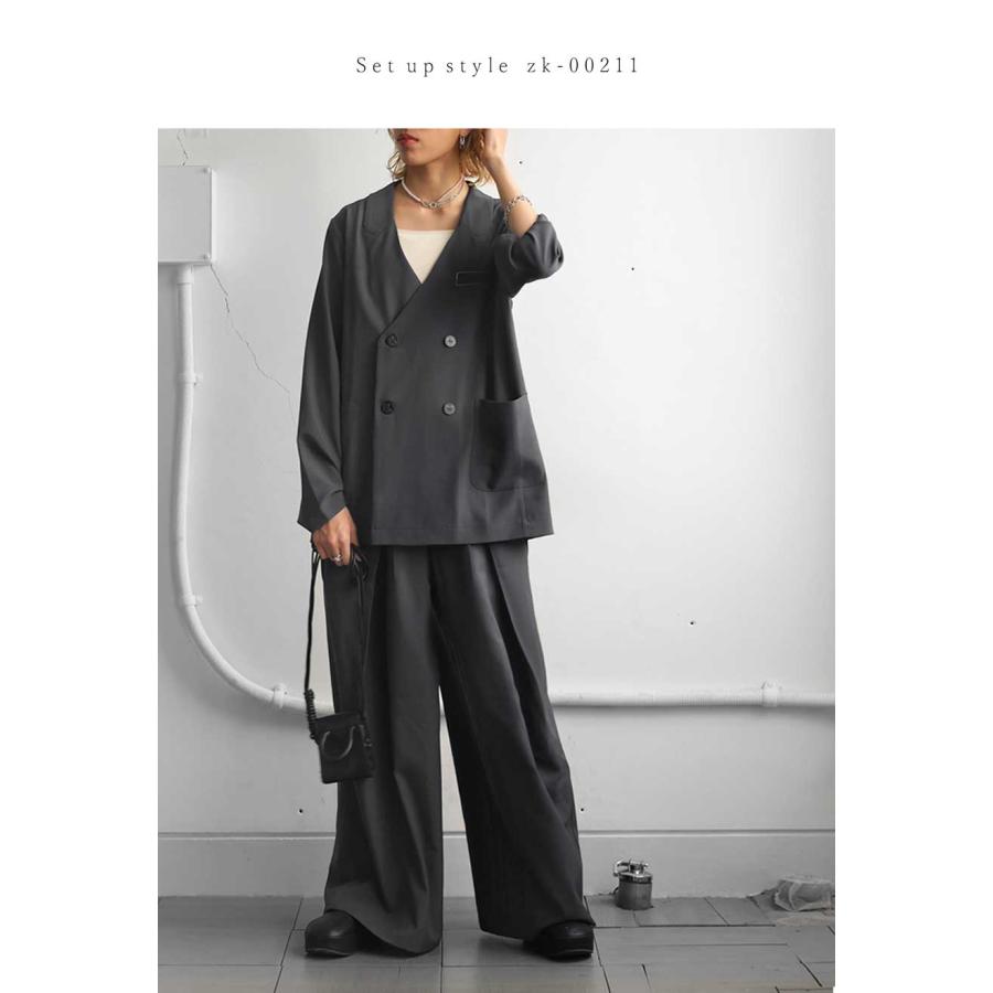 antiqua（アンティカ） タックワイドパンツ パンツ レディース