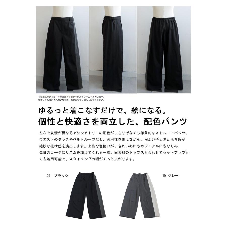 antiqua（アンティカ） 配色切替 ワイドパンツ メンズ ロング