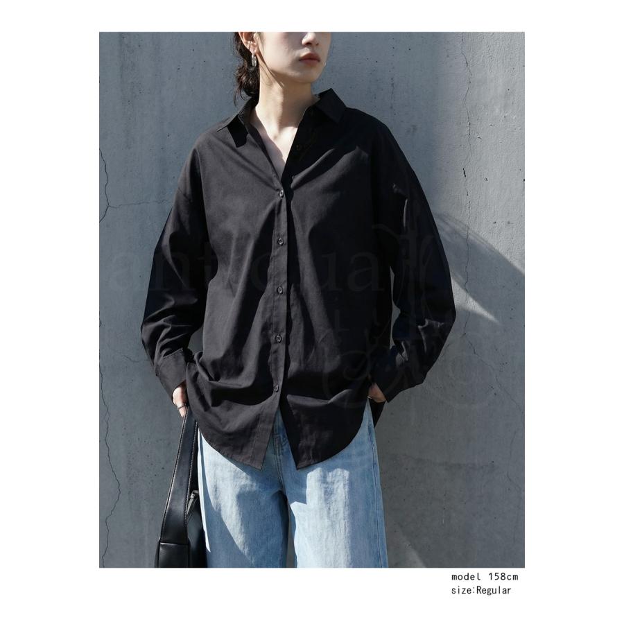 antiqua（アンティカ） シャツ レディース 長袖 ブラウス 無地