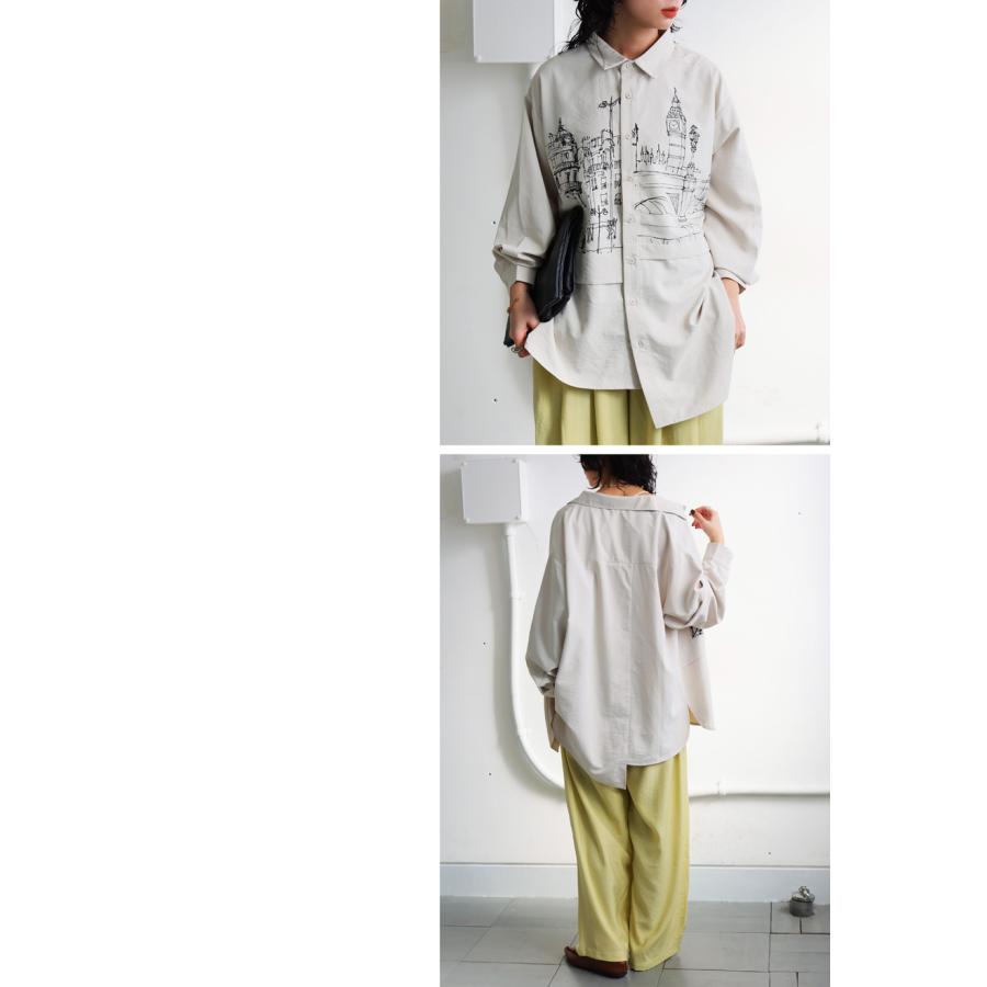 【美品】アシンメトリーシャツ ♡ インポート 美人百花掲載》アシンメトリーボウタイブラウス【洗濯機洗い可/防シワ
