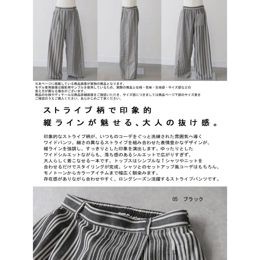 antiqua（アンティカ） ストライプ柄 ワイドパンツ メンズ ロング