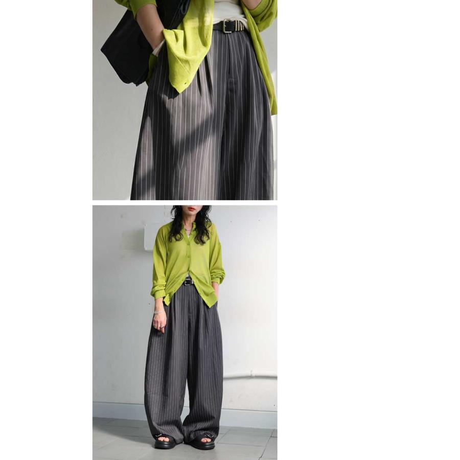 ⭐️のりちゃん⭐️センソユニコ／あん吉／ストライプワイドパンツ ànuke online store（アンヌーク） / Stripe Rough PantsStripe Rough パンツ