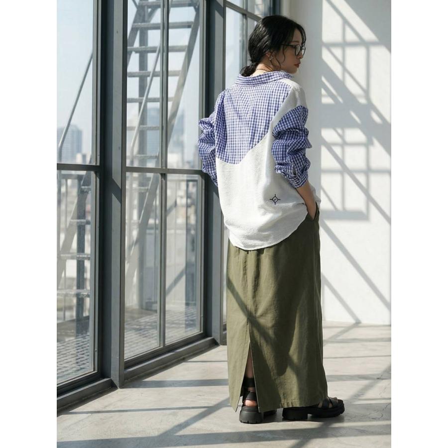 antiqua（アンティカ） チェック柄 シャツ レディース 長袖 綿100