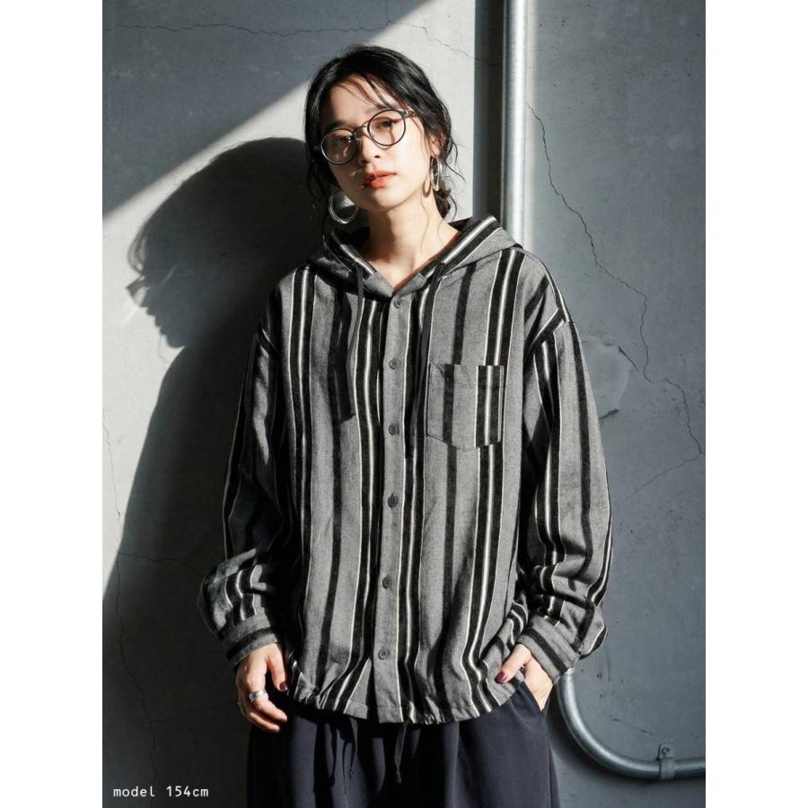 antiqua（アンティカ） ストライプ 柄 パーカー レディース 長袖