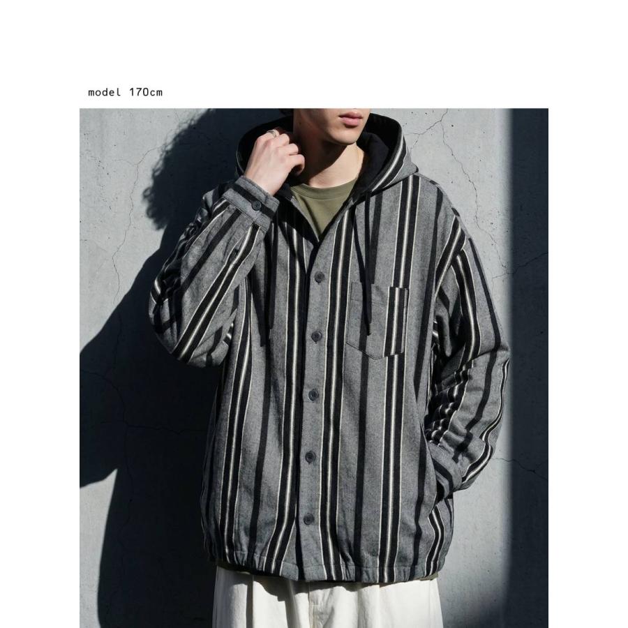 正規品！MONCLER ストライプ柄 フード付きパーカー1度着用 antiqua（アンティカ） ストライプ 柄 パーカー メンズ 長袖 羽織り
