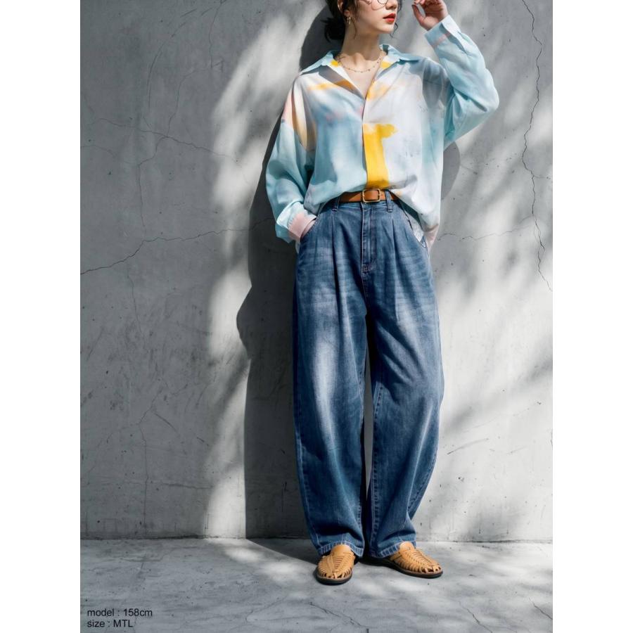 antiqua（アンティカ） カーブパンツ デニムパンツ パンツ レディース